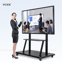 4K Floor Stand Smart Board Interactive Smart Conference Whiteboard